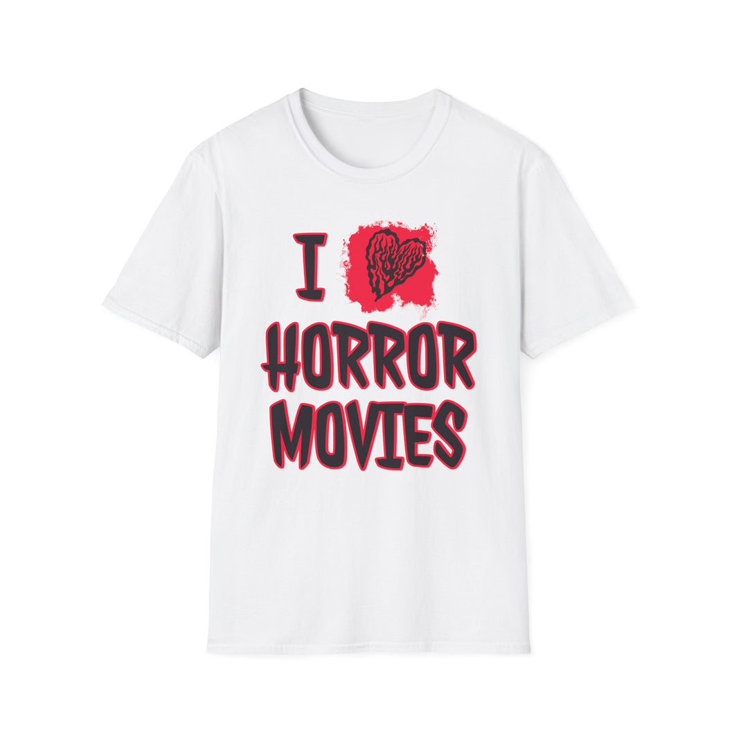 SS T-Shirt, I Love Horror Movies - Multi Colors