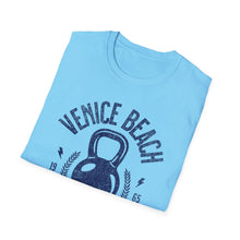 Load image into Gallery viewer, SS T-Shirt, Venice Beach Weights, Blue - Multi Colors
