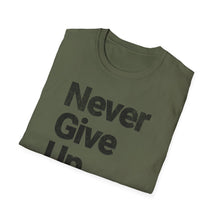 Load image into Gallery viewer, SS T-Shirt, Never Give Up - Multi Colors
