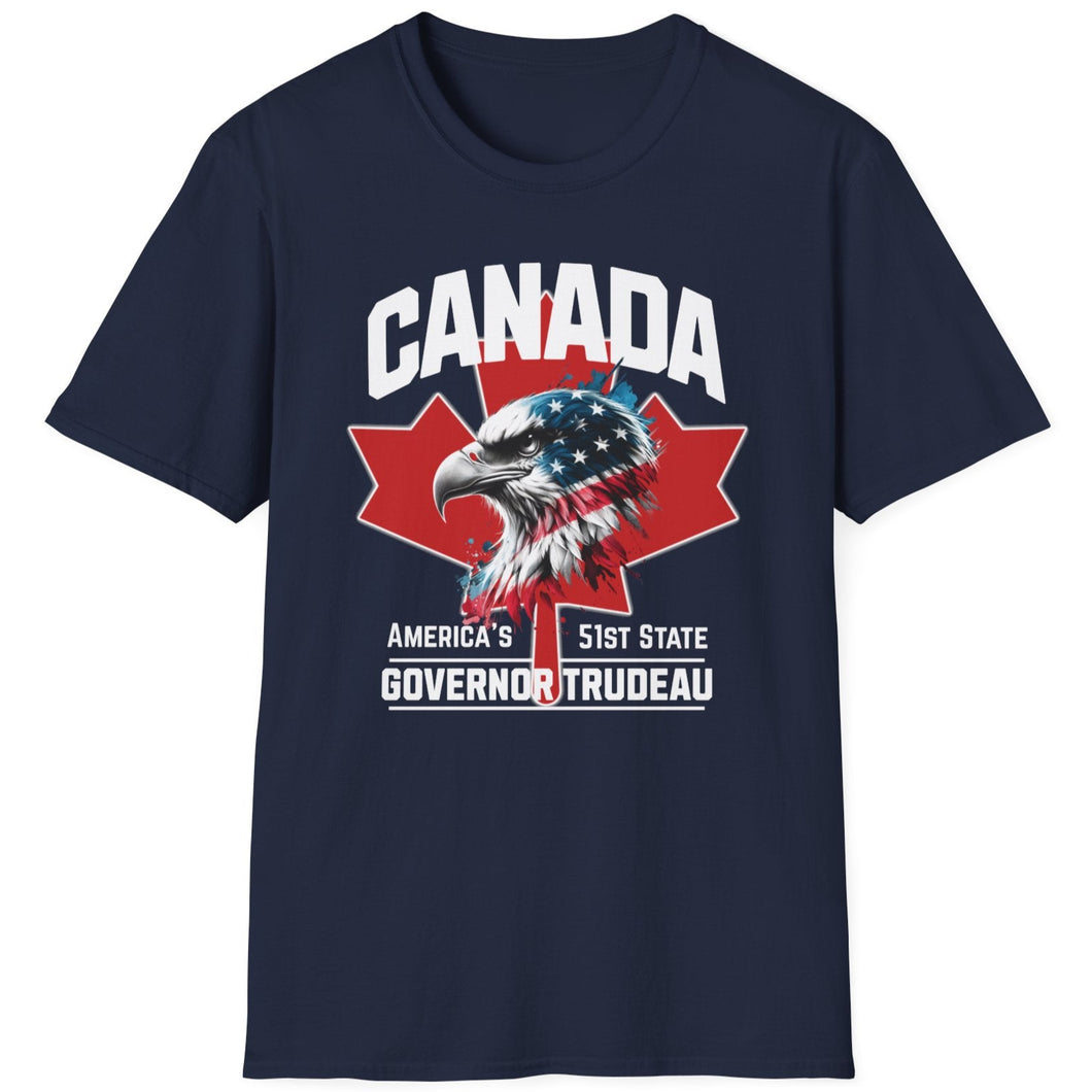 SS T-Shirt, Canada, Trudeau 51st State - Multi Colors