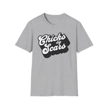 Load image into Gallery viewer, SS T-Shirt, Chicks Dig Scars - Multi Colors
