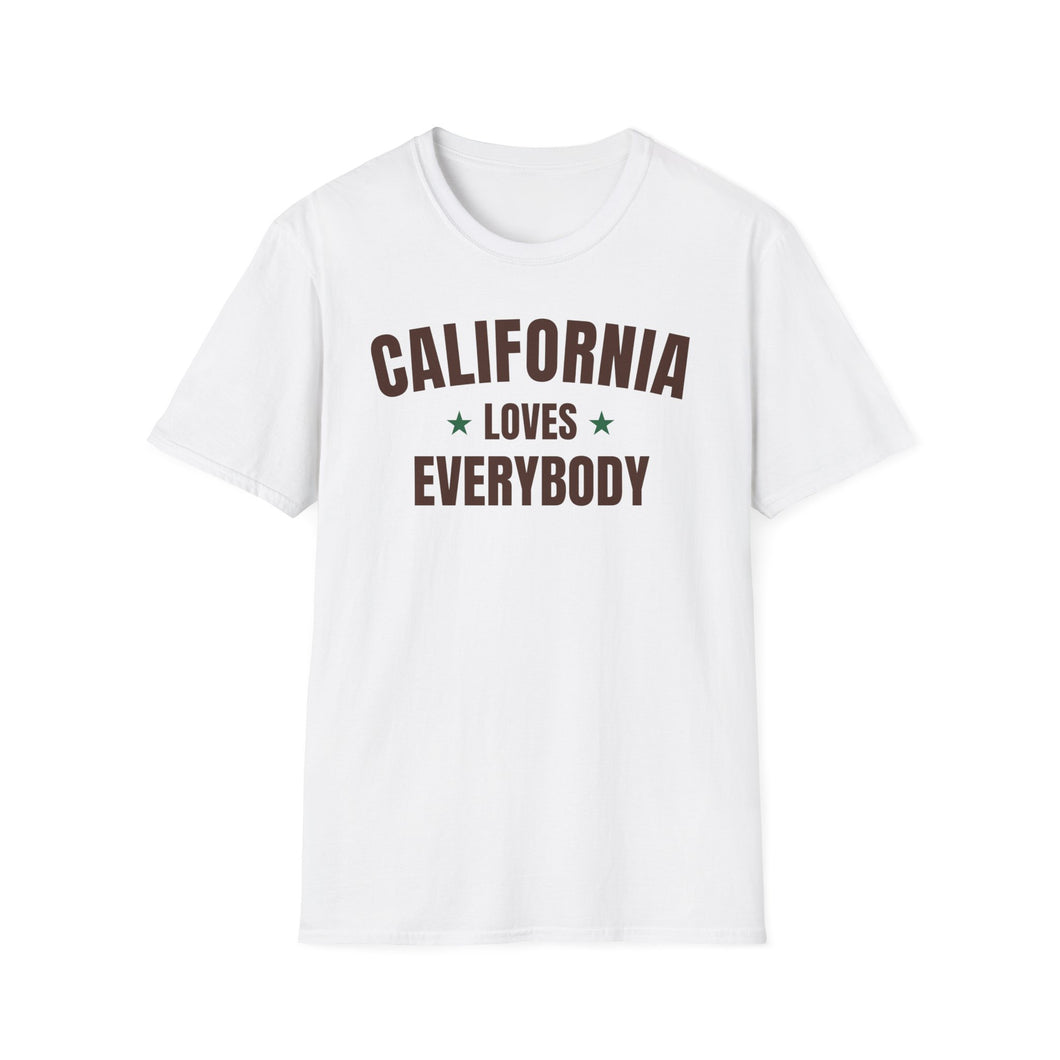 SS T-Shirt, CA California Brown - Multi Colors