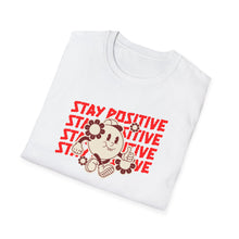 Load image into Gallery viewer, SS T-Shirt, Stay Positive on the Red
