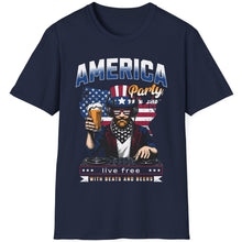 Load image into Gallery viewer, T-Shirt, America&#39;s Party - Multi Colors
