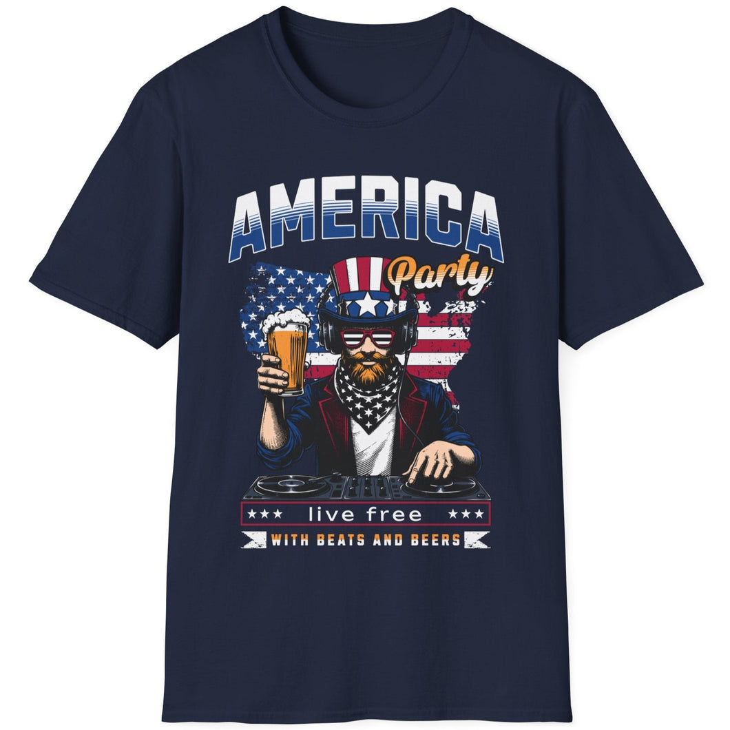 T-Shirt, America's Party - Multi Colors