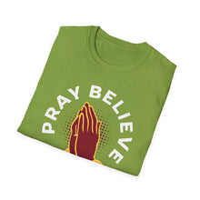 Load image into Gallery viewer, SS T-Shirt, Pray Believe Trust - Multi Colors
