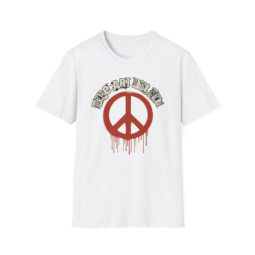 SS T-Shirt, Make Art Not War - Multi Colors