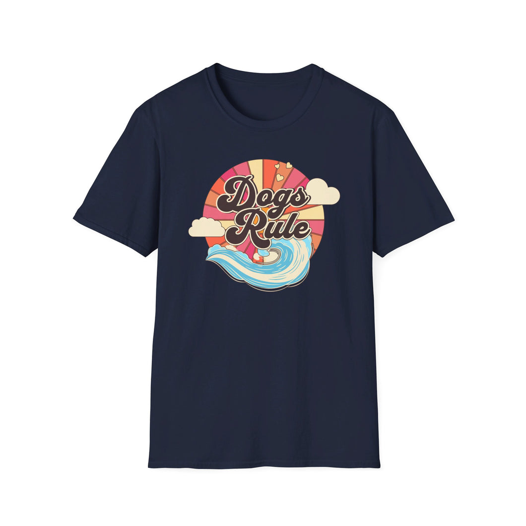 SS T-Shirt, Dogs Rule - Multi Colors