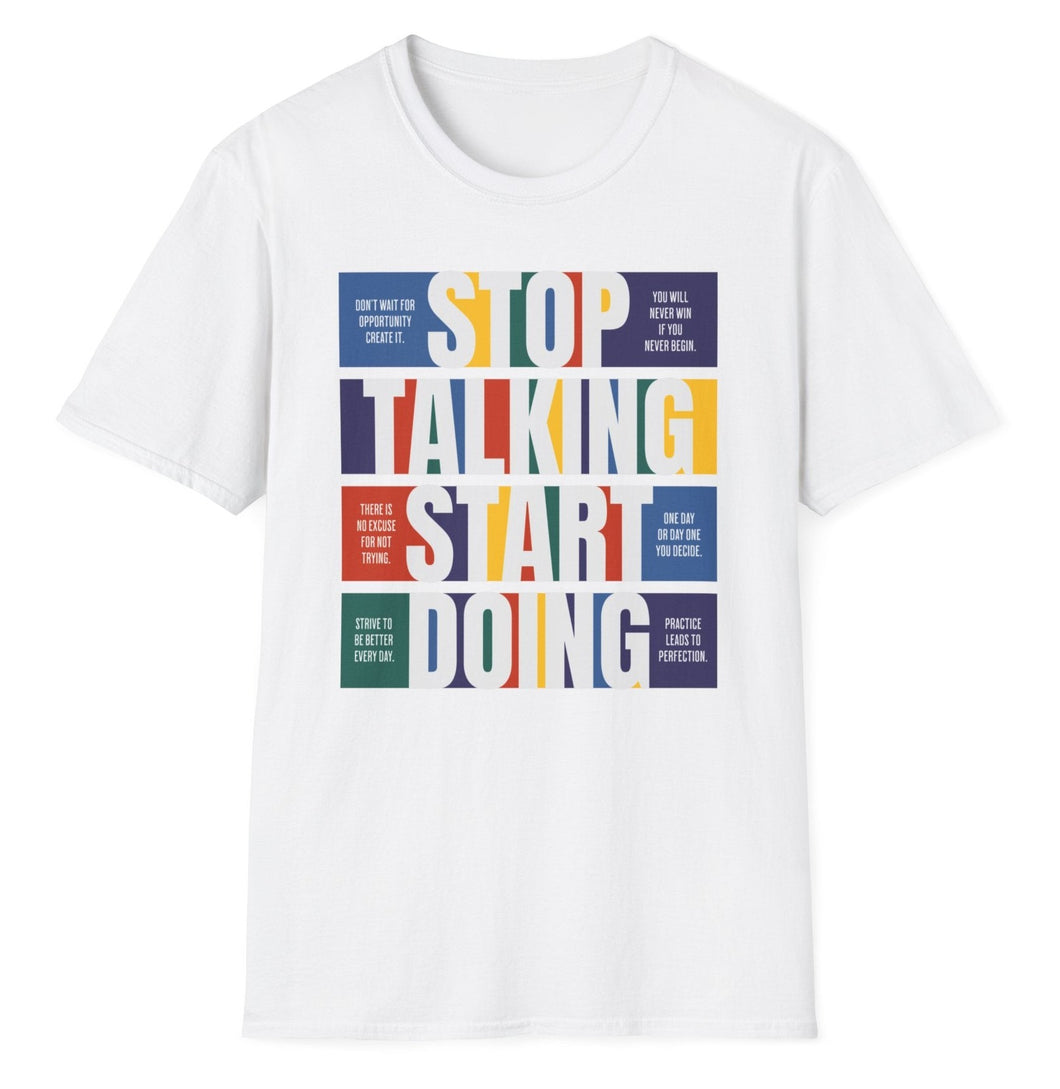 SS T-Shirt, Stop Talking