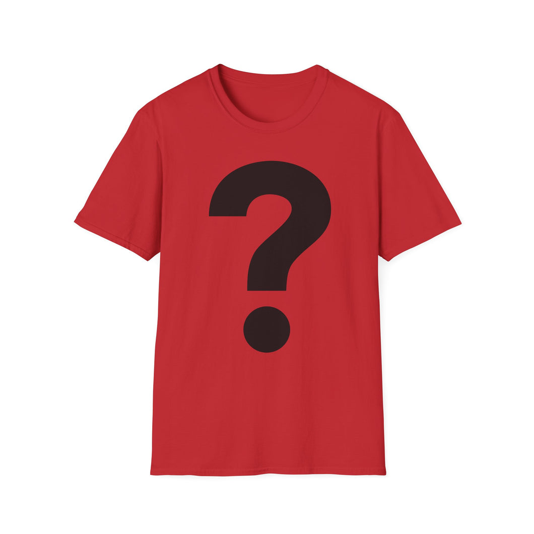 SS T-Shirt, Question Mark Black - Multi Colors