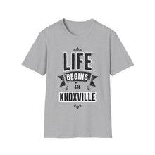 Load image into Gallery viewer, SS T-Shirt, Life Begins in Knoxville - Multi Colors
