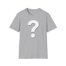 Load image into Gallery viewer, SS T-Shirt, Question in White - Multi Colors
