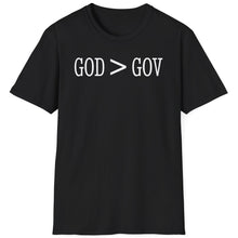 Load image into Gallery viewer, SS T-Shirt, God &gt; Gov - Multi Colors
