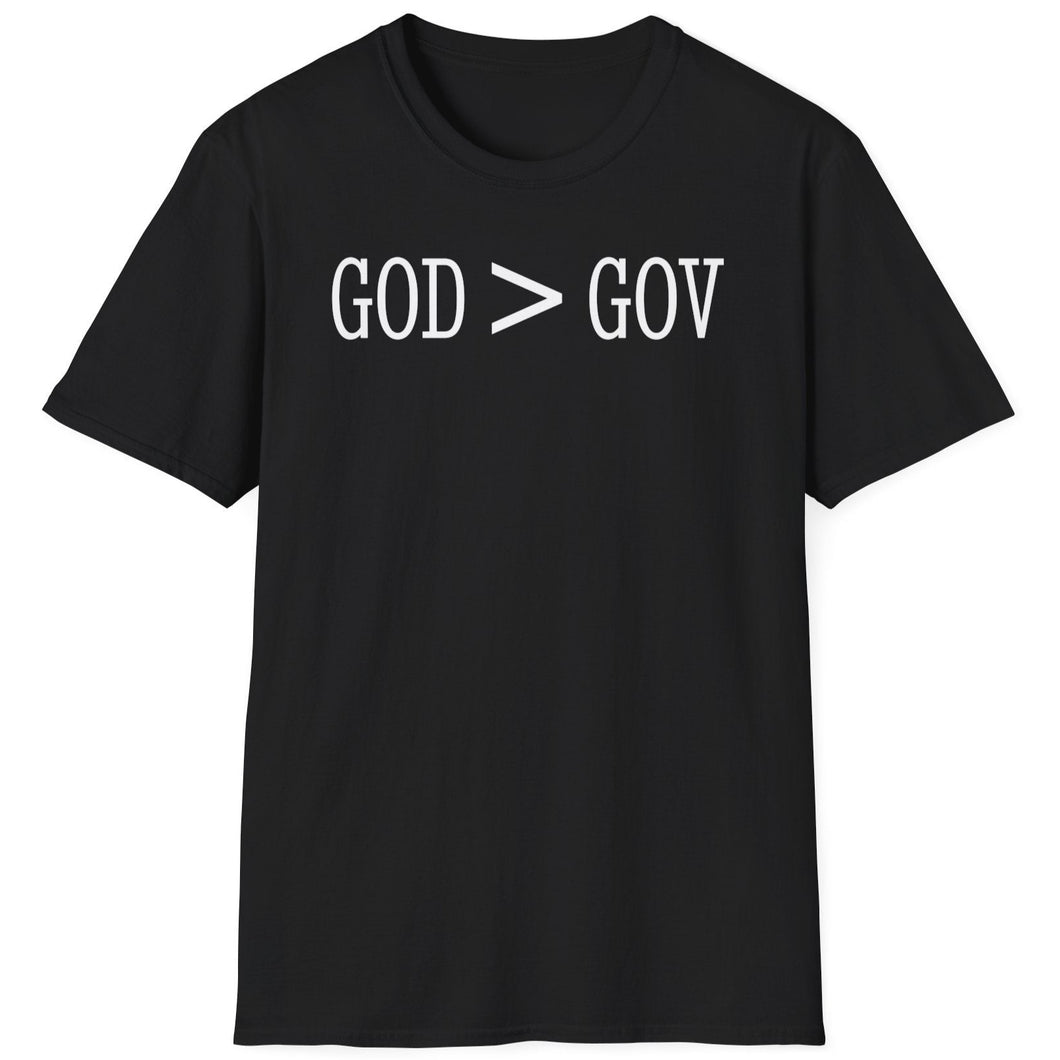 SS T-Shirt, God > Gov - Multi Colors