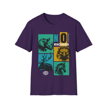 Load image into Gallery viewer, SS T-Shirt, No Excuses - Multi Colors
