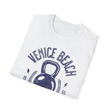 Load image into Gallery viewer, SS T-Shirt, Venice Beach Weights, Blue - Multi Colors
