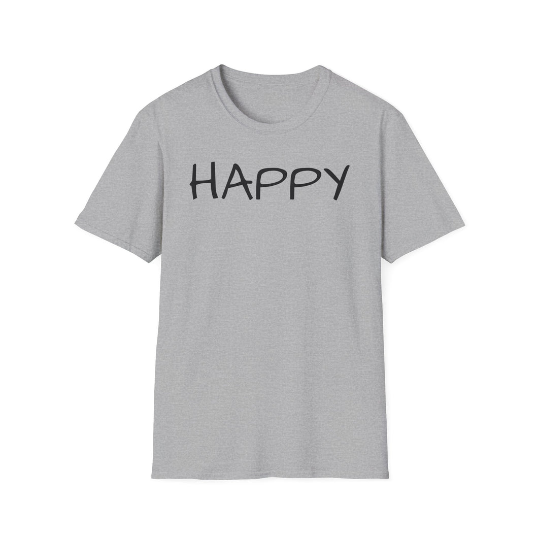 SS T-Shirt, Just Happy - Multi Colors