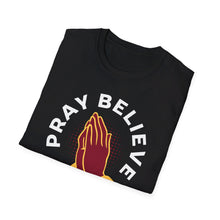 Load image into Gallery viewer, SS T-Shirt, Pray Believe Trust - Multi Colors
