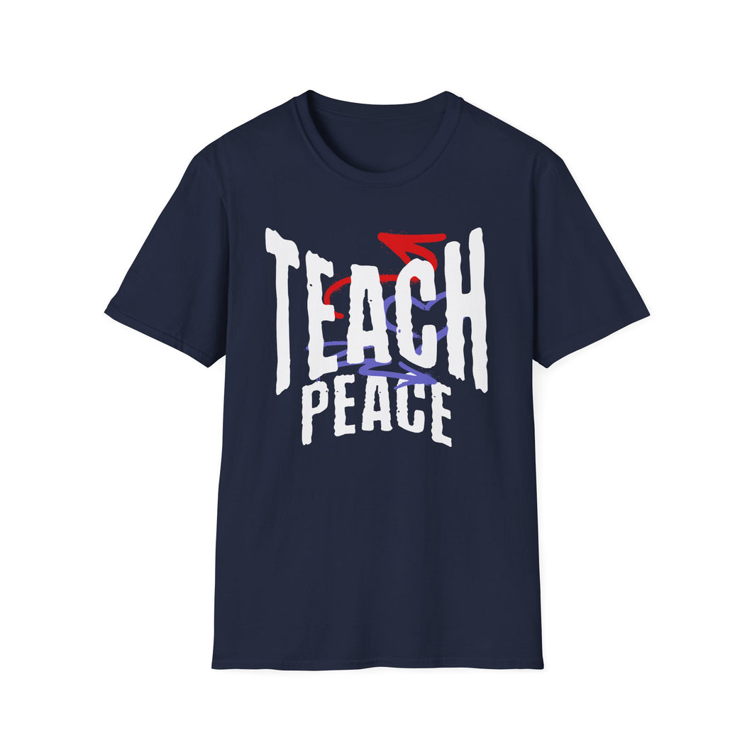 SS T-Shirt, Teach Peace - Multi Colors