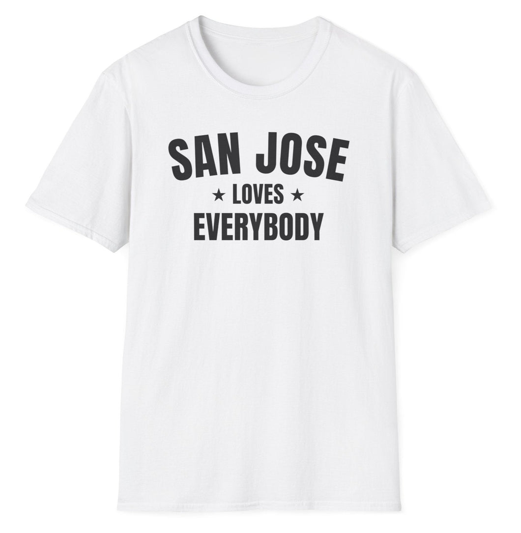 SS T-Shirt, CA San Jose White - Multi Colors