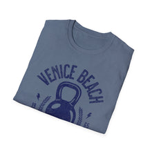 Load image into Gallery viewer, SS T-Shirt, Venice Beach Weights, Blue - Multi Colors
