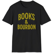 Load image into Gallery viewer, SS T-Shirt, Books &amp; Bourbon - Multi Colors
