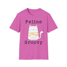 Load image into Gallery viewer, SS T-Shirt, Feline Groovy - Multi Colors
