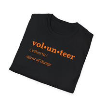 Load image into Gallery viewer, SS T-Shirt, Volunteer Dictionary Defined - Multi Colored
