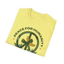 Load image into Gallery viewer, SS T-Shirt, Peace for Humanity - Multi Colors
