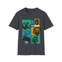 Load image into Gallery viewer, SS T-Shirt, No Excuses - Multi Colors
