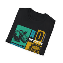 Load image into Gallery viewer, SS T-Shirt, No Excuses - Multi Colors
