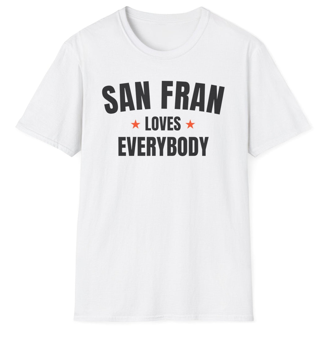 SS T-Shirt, CA San Fran - Orange Stars