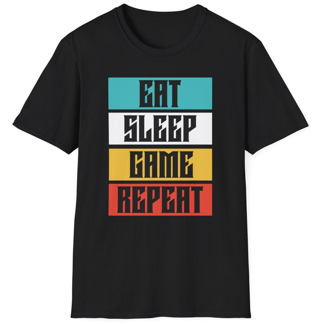 SS T-Shirt, Eat Sleep Game Repeat