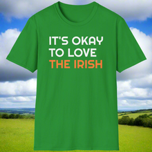 Load image into Gallery viewer, SS T-Shirt, It&#39;s Okay to Love The Irish - Multi Colors
