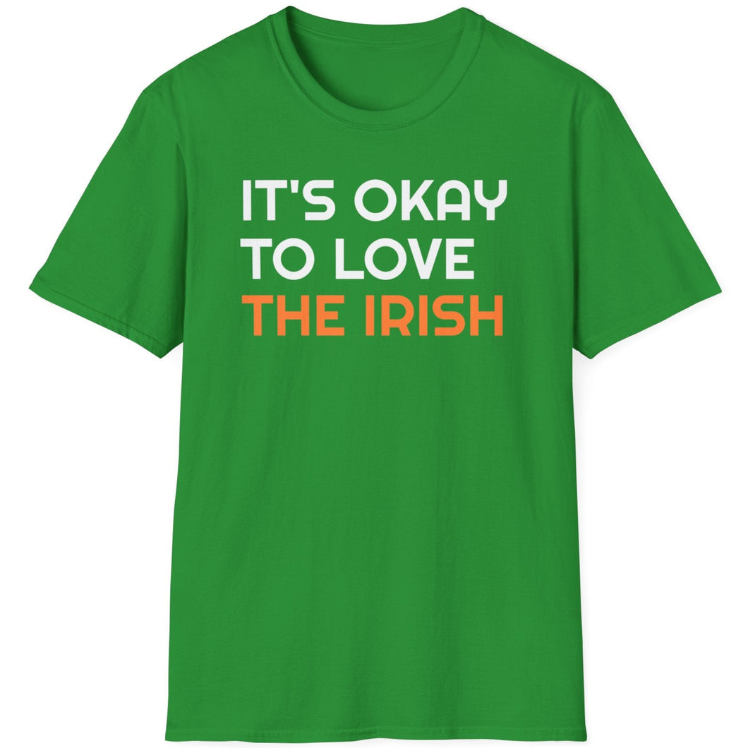 SS T-Shirt, It's Okay to Love The Irish - Multi Colors