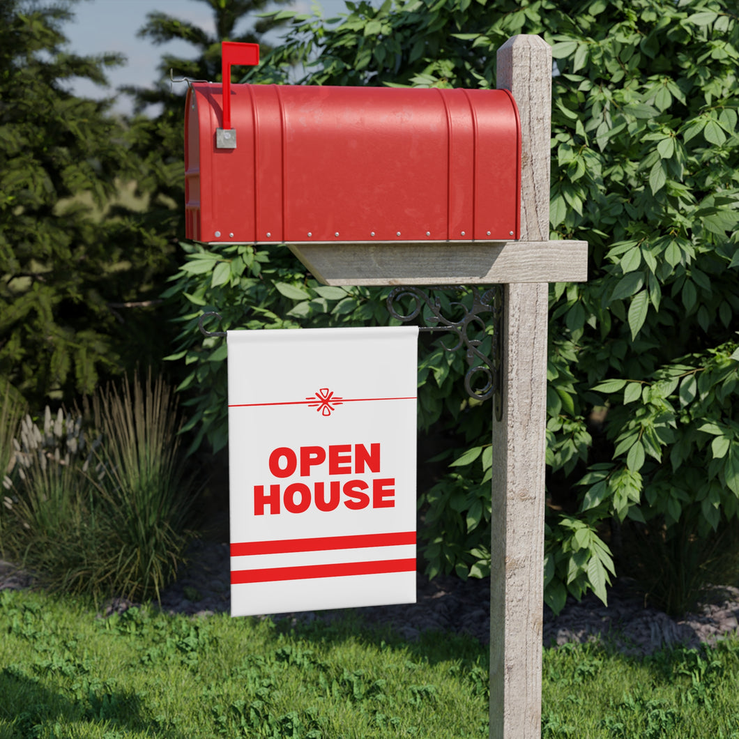 Yard Banner, Illinois - Red & White