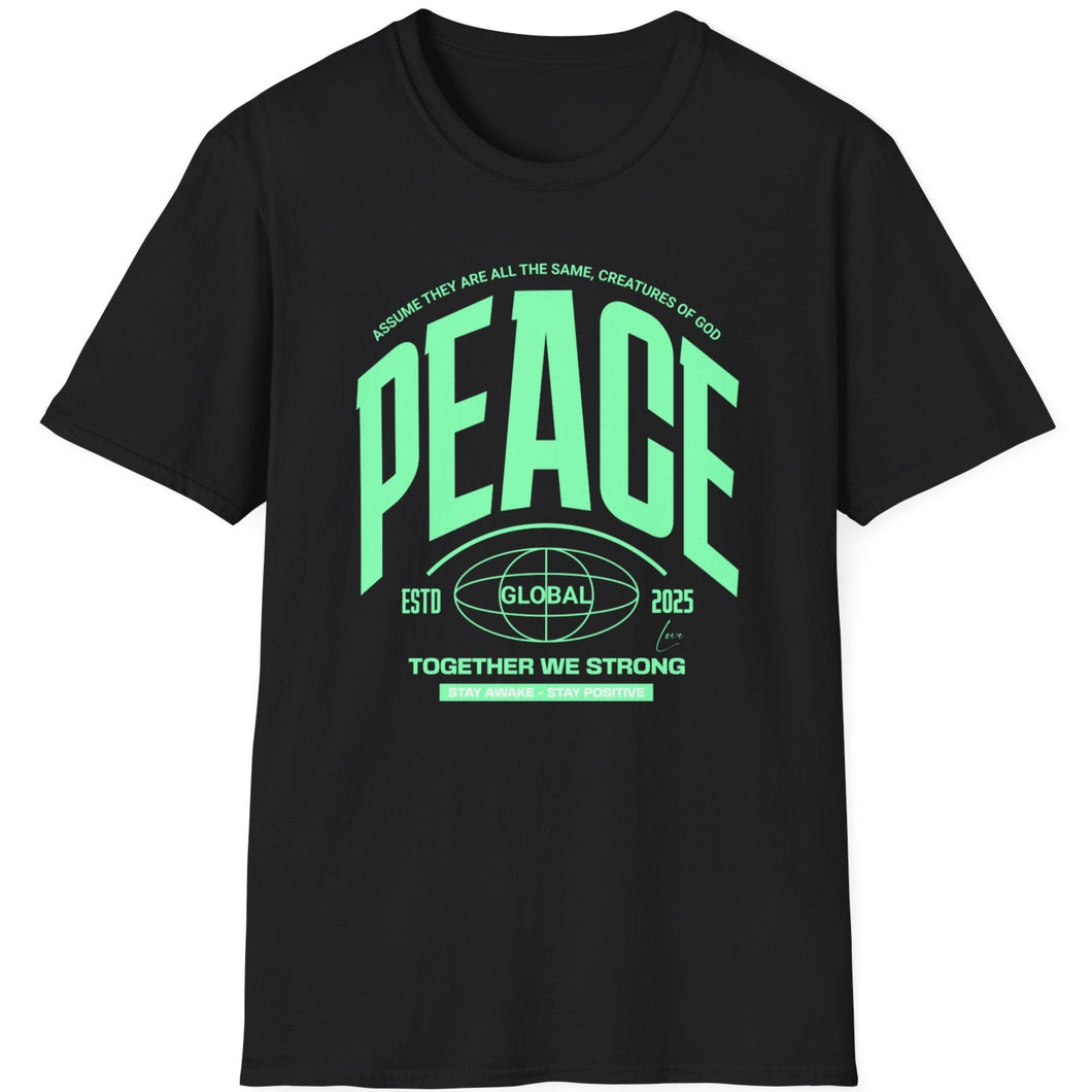 SS T-Shirt, Peace Globally - Multi Colors