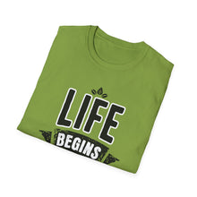 Load image into Gallery viewer, SS T-Shirt, Life Begins in Nashville - Multi Colors
