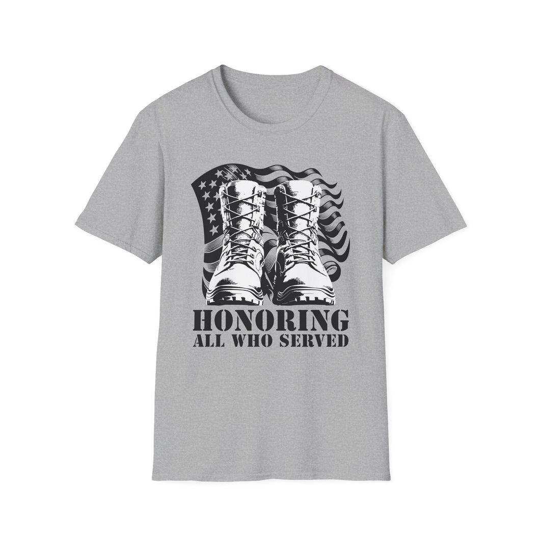 SS T-Shirt, Honoring All Who Served - Multi Colors