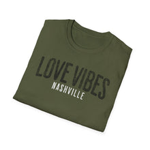 Load image into Gallery viewer, SS T-Shirt, Love Vibes Nashville - Multi Colors
