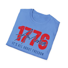 Load image into Gallery viewer, SS T-Shirt, America 1776 - Multi Colors
