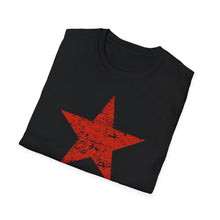 Load image into Gallery viewer, SS T-Shirt, Stressed Red Star - Multi Colors
