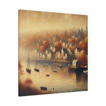 Load image into Gallery viewer, Matte Canvas, Harbor Town in Autumn
