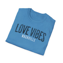 Load image into Gallery viewer, SS T-Shirt, Love Vibes Nashville - Multi Colors
