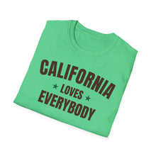 Load image into Gallery viewer, SS T-Shirt, CA California Brown - Multi Colors
