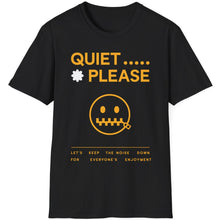 Load image into Gallery viewer, SS T-Shirt, Quiet Please, Black &amp; Gold - Multi Colors
