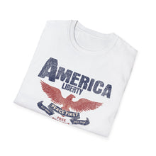 Load image into Gallery viewer, SS T-Shirt, America Liberty Faded Font
