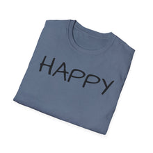 Load image into Gallery viewer, SS T-Shirt, Just Happy - Multi Colors
