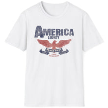 Load image into Gallery viewer, SS T-Shirt, America Liberty Faded Font
