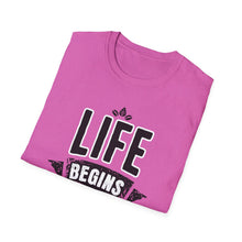 Load image into Gallery viewer, SS T-Shirt, Life Begins in Nashville - Multi Colors
